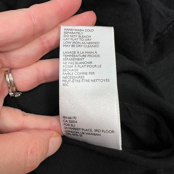 Cleobella Shalmar Maxi Dress Sequin Top Black Silver Open Back Small - Picture 12 of 14